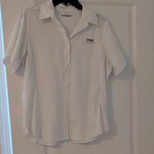 Columbia Classic White Button Down Shirt
